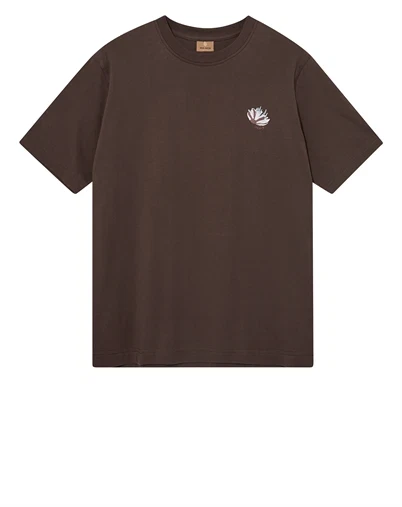 Mos Mosh Gallery - MMGMotion Flower T-shirt - Chocolate Brown